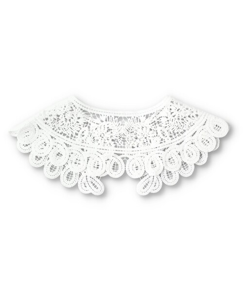 BRANSHES(ブランシェス)の「レース編み付け襟(付け襟・キッズ・オフホワイト・L/M)」の11枚目の写真