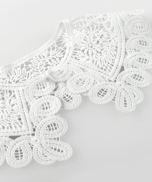 BRANSHES(ブランシェス)の「レース編み付け襟(付け襟・キッズ・オフホワイト・L/M)」の14枚目の写真