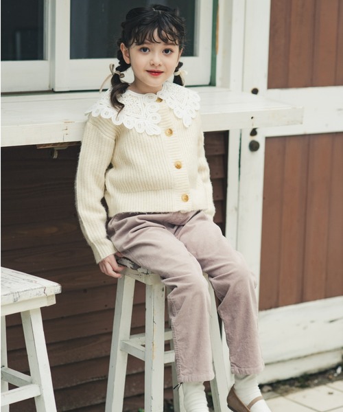 BRANSHES(ブランシェス)の「レース編み付け襟(付け襟・キッズ・オフホワイト・L/M)」の5枚目の写真
