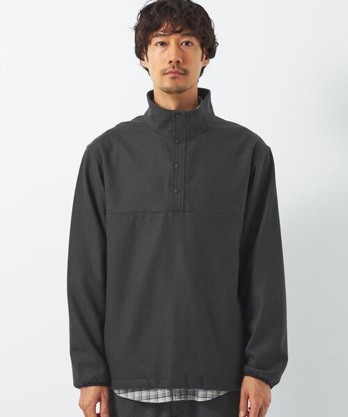 green label relaxing（グリーンレーベルリラクシング）の「フラノ プルオーバー トップス（その他トップス・メンズ・ダークグレー/ネイビー/モカ・M/L/XL）」の4枚目の写真