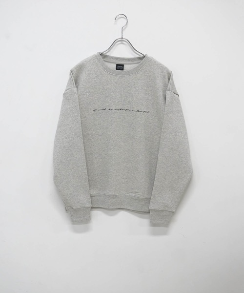 TRAP/U (トラップユー)の「30/10 裏起毛 フロントプリント 長袖 スウェット TRAP/U(スウェット・メンズ・ブラック/ダークグリーン/アッシュ・M/L)」の4枚目の写真