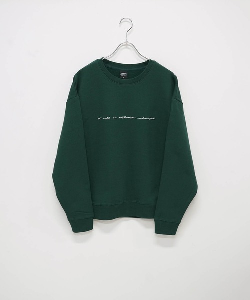 TRAP/U (トラップユー)の「30/10 裏起毛 フロントプリント 長袖 スウェット TRAP/U(スウェット・メンズ・ブラック/ダークグリーン/アッシュ・M/L)」の9枚目の写真