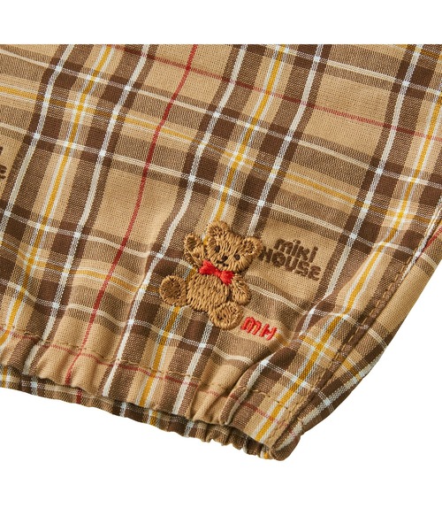 MIKI HOUSE（ミキハウス）の「ミキハウスベア ブルマ（その他パンツ・キッズ・ホワイト×ネイビー/ベージュ・フリー(70-90cm)）」の8枚目の写真