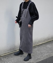 Marient（マリエント）の「エコスウェードジャンスカ/サロペット（ジャンパースカート）」