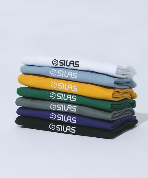 SILAS(サイラス)の「OLD LOGO EMBROIDERY WIDE S/S TEE(Tシャツ/カットソー・メンズ・ブルー/ブラック/ホワイト/グリーン/パープル/チャコール/イエロー・M/L/XL)」の16枚目の写真