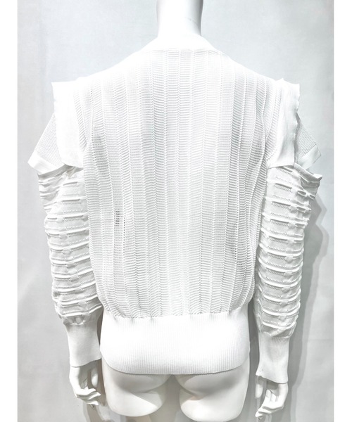 CHERIE（シェリー）の「CHERIE TOPS (C0893)（ニット/セーター・レディース・ブラック/ホワイト・FREE）」の3枚目の写真