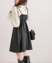 OLIVE des OLIVE | 【WEB限定カラー有】ブラウス×ミニキャミワンピースセット(ワンピース)