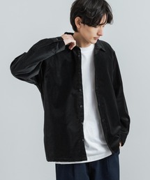 Rocky Monroe（ロッキーモンロー）の「日本製 オーバーサイズ ゆったりシルエット レギュラーカラー ベロアシャツ（シャツ/ブラウス）」