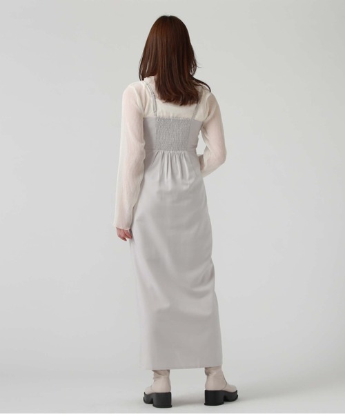 archives（アルシーヴ）の「ラップ風Ｉラインキャミワンピース（ワンピース・レディース・アイボリー/ブラック/グレー・MEDIUM）」の20枚目の写真