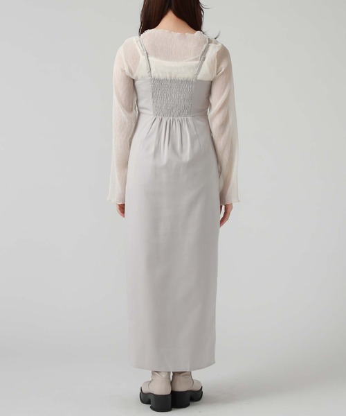 archives（アルシーヴ）の「ラップ風Ｉラインキャミワンピース（ワンピース・レディース・アイボリー/ブラック/グレー・MEDIUM）」の15枚目の写真