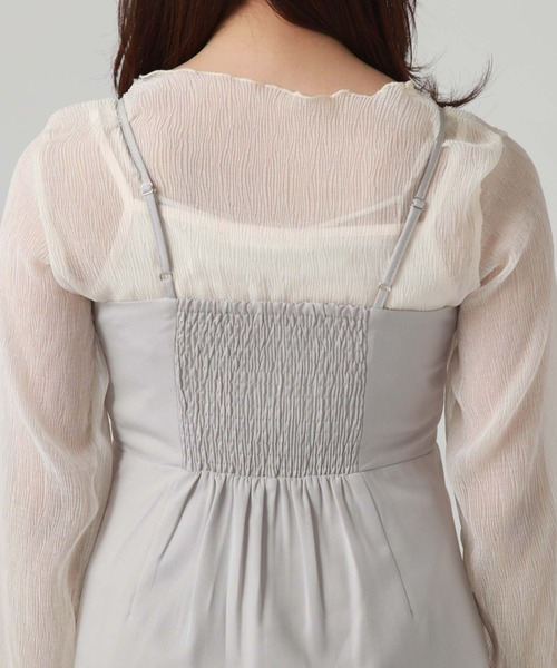 archives（アルシーヴ）の「ラップ風Ｉラインキャミワンピース（ワンピース・レディース・アイボリー/ブラック/グレー・MEDIUM）」の19枚目の写真