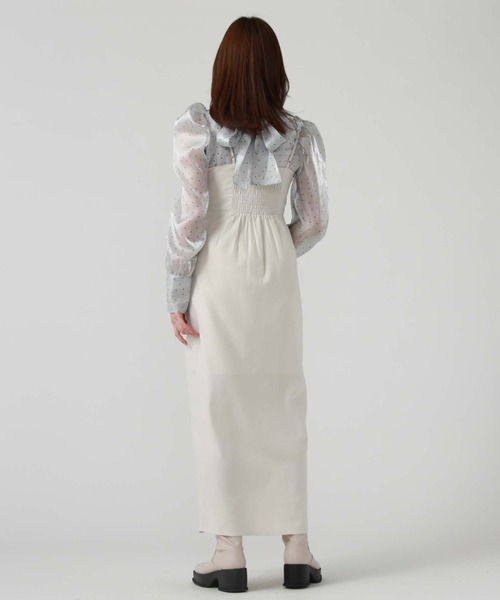 archives（アルシーヴ）の「ラップ風Ｉラインキャミワンピース（ワンピース・レディース・アイボリー/ブラック/グレー・MEDIUM）」の17枚目の写真