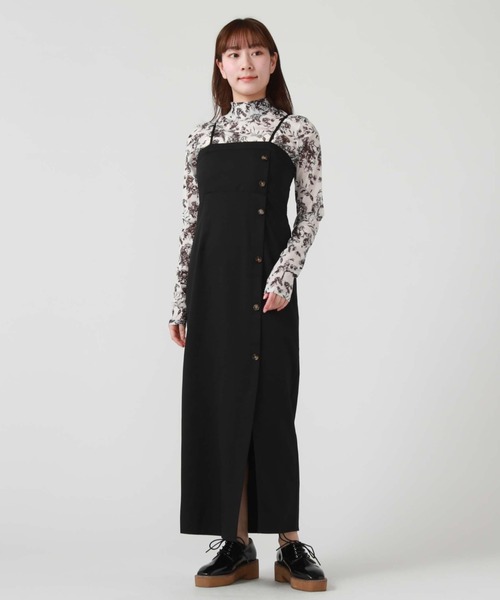 archives（アルシーヴ）の「ラップ風Ｉラインキャミワンピース（ワンピース・レディース・アイボリー/ブラック/グレー・MEDIUM）」の21枚目の写真