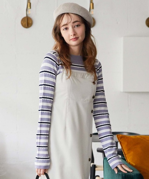 archives（アルシーヴ）の「ラップ風Ｉラインキャミワンピース（ワンピース・レディース・アイボリー/ブラック/グレー・MEDIUM）」の16枚目の写真