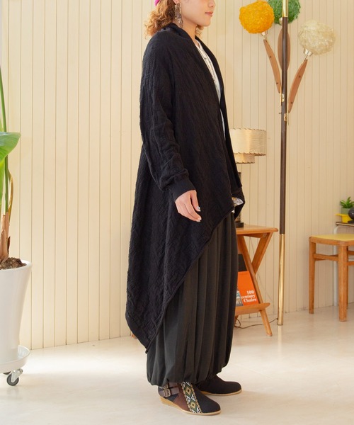 チャイハネ（チャイハネ）の「【チャイハネ】ペイズリー柄MEN'Sジャガードニットカーディガン（カーディガン/ボレロ・メンズ・ブラック/イエロー/ベージュ/ネイビー/ターコイズブルー/オレンジ/カーキ/グレー・FREE）」の18枚目の写真