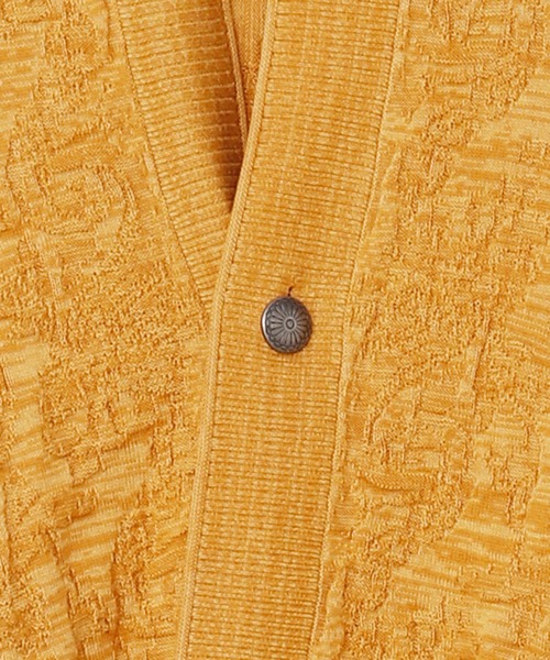 チャイハネ（チャイハネ）の「【チャイハネ】ペイズリー柄MEN'Sジャガードニットカーディガン（カーディガン/ボレロ・メンズ・ブラック/イエロー/ベージュ/ネイビー/ターコイズブルー/オレンジ/カーキ/グレー/ナチュラル/マスタード・FREE）」の20枚目の写真