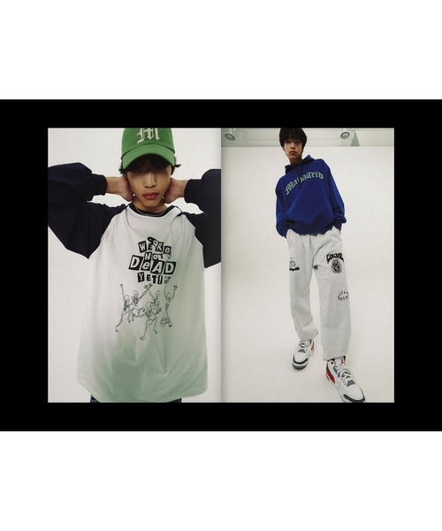 MAHAGRID(マハグリッド)の「『mahagrid/マハグリッド』HAPPY SKELETON LS TEE/ハッピースケルトン 長袖Tシャツ(Tシャツ/カットソー・レディース・チャコールグレー/ホワイト・S/M/L/XL)」の11枚目の写真