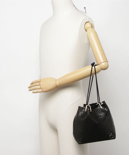 JAM HOME MADE（ジャムホームメイド）の「印傳/印伝屋 信玄袋 レオパード柄（ハンドバッグ・メンズ・ブラック・ONE SIZE）」の19枚目の写真