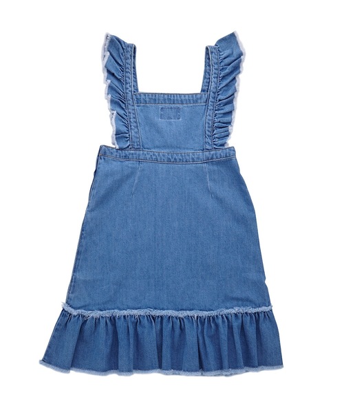 Ocean&Ground（オーシャン&グラウンド）の「ロマンティックデニムジャンパースカート(100～140cm)（デニムスカート・キッズ・ダークブルー/ライトブルー・100/110/120/130/140）」の6枚目の写真
