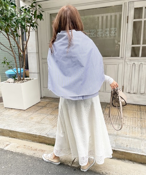 Meli rich(メリーリッチ)の「クロシェレーススカート(スカート・レディース・オフホワイト/ブラック・MEDIUM)」の8枚目の写真