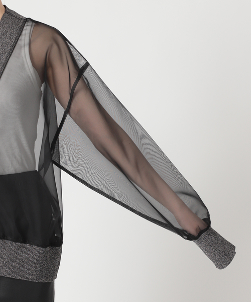 CITYSHOP（シティーショップ）の「RIB DOCKING カーディガン（カーディガン/ボレロ・レディース・ブラウン系その他/ブラック・FREE）」の17枚目の写真