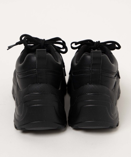 WEGO（ウィゴー）の「WEGO/ダブルシューレーススニーカー（スニーカー・レディース・ブラック/ホワイト/その他1・LARGE/MEDIUM）」の6枚目の写真