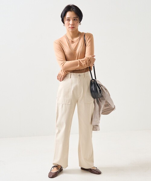 FREAK'S STORE（フリークスストア）の「ROVERETO/ロベレート リボン付バレーシューズ（バレエシューズ・レディース・ブラック/ブラウン・38/36/37）」の11枚目の写真