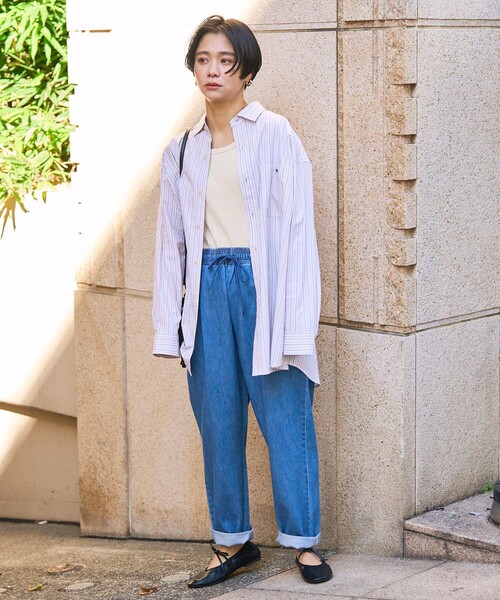 FREAK'S STORE（フリークスストア）の「ROVERETO/ロベレート リボン付バレーシューズ（バレエシューズ・レディース・ブラック/ブラウン・38/36/37）」の5枚目の写真