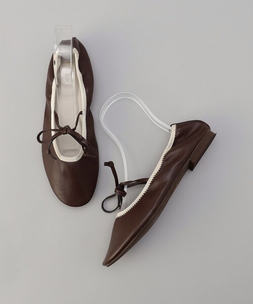 FREAK'S STORE（フリークスストア）の「ROVERETO/ロベレート リボン付バレーシューズ（バレエシューズ・レディース・ブラック/ブラウン・38/36/37）」の18枚目の写真