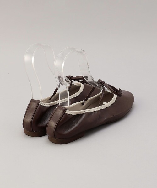 FREAK'S STORE（フリークスストア）の「ROVERETO/ロベレート リボン付バレーシューズ（バレエシューズ・レディース・ブラック/ブラウン・38/36/37）」の4枚目の写真