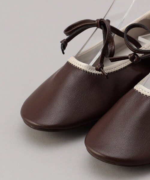 FREAK'S STORE（フリークスストア）の「ROVERETO/ロベレート リボン付バレーシューズ（バレエシューズ・レディース・ブラック/ブラウン・38/36/37）」の8枚目の写真