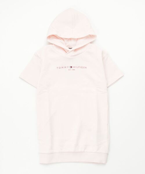 TOMMY HILFIGER(トミーヒルフィガー)の「GIRLS パーカーワンピース(ワンピース・キッズ・ライトブルー/マルチ/ライトピンク/ブルー/ライトイエロー/イエロー・80cm/90cm/100cm/110cm/120cm)」の6枚目の写真