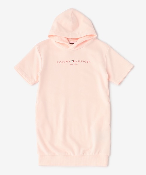 TOMMY HILFIGER(トミーヒルフィガー)の「GIRLS パーカーワンピース(ワンピース・キッズ・ライトブルー/マルチ/ライトピンク/ブルー/ライトイエロー/イエロー・80cm/90cm/100cm/110cm/120cm)」の5枚目の写真
