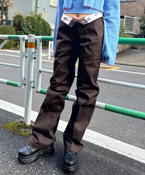 Dickies(ディッキーズ)の「【Dickies / ディッキーズ】874 ワークパンツ(チノパンツ・レディース・ブラウン/チャコール/ブラック/カーキ/オリーブ/ホワイト/ネイビー系・28/30)」の4枚目の写真