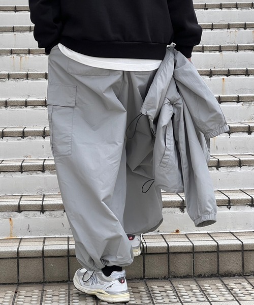 kutir（クティール）の「ナイロンスノーカーゴパンツ(セットアップ着用可)（カーゴパンツ・メンズ・カーキ/ブラック/ライトグレー・SMALL/LARGE/MEDIUM）」の19枚目の写真