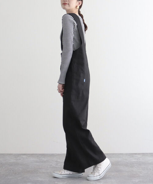 GEVACO（ゲバコ）の「【GEVACO/ゲバコ】綿麻ツイルサロペット（サロペット/オーバーオール・レディース・ベージュ/ブラック・36/38）」の13枚目の写真