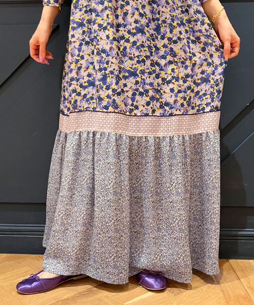 IENA LA BOUCLE プリントパッチワークワンピース IENA LA BOUCLE（イエナラブークル）の「IENA LA BOUCLE