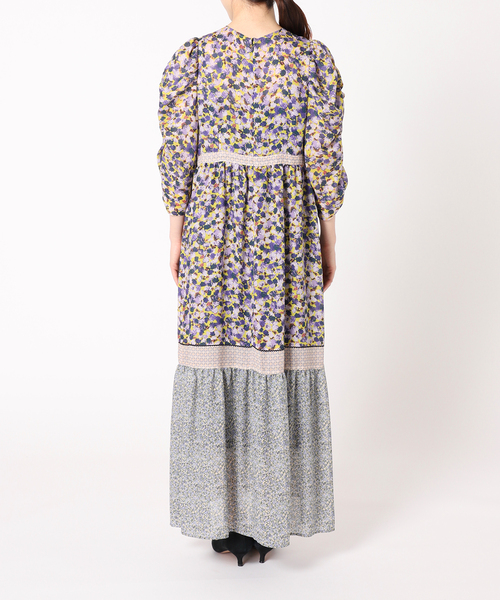 IENA LA BOUCLE プリントパッチワークワンピース IENA LA BOUCLE（イエナラブークル）の「IENA LA BOUCLE