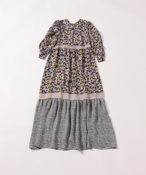 IENA LA BOUCLE プリントパッチワークワンピース IENA LA BOUCLE(イエナラブークル)の「IENA LA BOUCLE