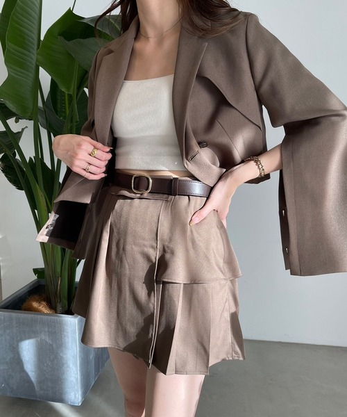 Heather（ヘザー）の「スクエアバックルベルト　189674（ベルト・レディース・ブラウン/ブラック・ONE SIZE）」の4枚目の写真