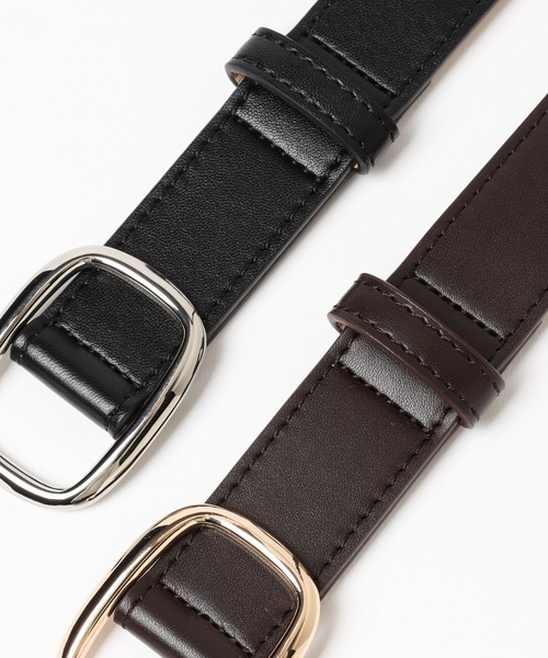 Heather（ヘザー）の「スクエアバックルベルト　189674（ベルト・レディース・ブラウン/ブラック・ONE SIZE）」の16枚目の写真