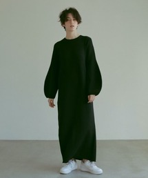 ETRE TOKYO | オーバルスリーブニットワンピース(ワンピース)