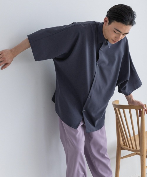 LOWRYS FARM（ローリーズファーム）の「ＲＥＦＬＡＸウェザードルマンシャツ　178271（シャツ/ブラウス・メンズ・ホワイト/ネイビー/サックスブルー/ブルー/ダークブルー・MEDIUM/LARGE）」の3枚目の写真