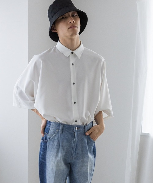 LOWRYS FARM（ローリーズファーム）の「ＲＥＦＬＡＸウェザードルマンシャツ　178271（シャツ/ブラウス・メンズ・ホワイト/ネイビー/サックスブルー/ブルー/ダークブルー・MEDIUM/LARGE）」の2枚目の写真