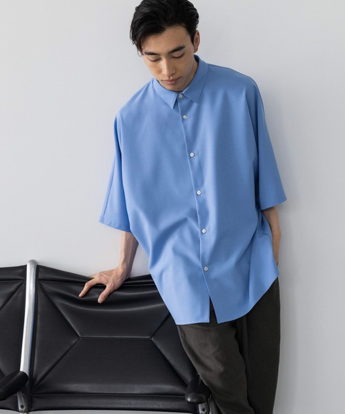 LOWRYS FARM（ローリーズファーム）の「ＲＥＦＬＡＸウェザードルマンシャツ　178271（シャツ/ブラウス・メンズ・ホワイト/ネイビー/サックスブルー/ブルー/ダークブルー・MEDIUM/LARGE）」の5枚目の写真