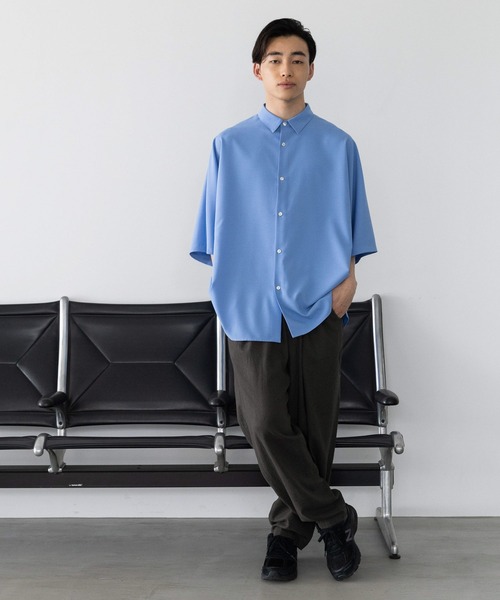 LOWRYS FARM（ローリーズファーム）の「ＲＥＦＬＡＸウェザードルマンシャツ　178271（シャツ/ブラウス・メンズ・ホワイト/ネイビー/サックスブルー/ブルー/ダークブルー・MEDIUM/LARGE）」の14枚目の写真