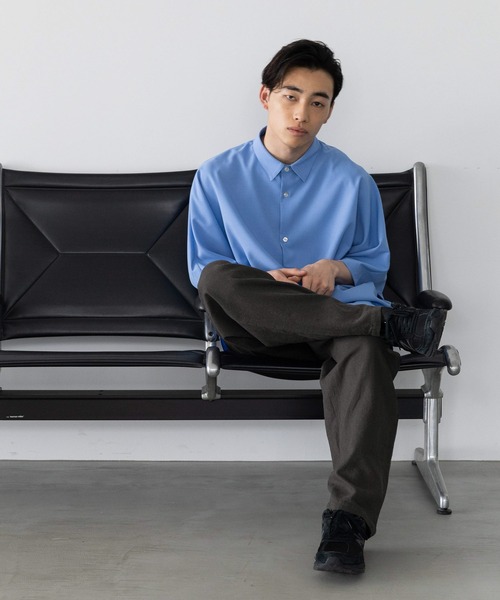 LOWRYS FARM（ローリーズファーム）の「ＲＥＦＬＡＸウェザードルマンシャツ　178271（シャツ/ブラウス・メンズ・ホワイト/ネイビー/サックスブルー/ブルー/ダークブルー・MEDIUM/LARGE）」の13枚目の写真