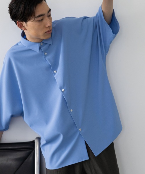 LOWRYS FARM（ローリーズファーム）の「ＲＥＦＬＡＸウェザードルマンシャツ　178271（シャツ/ブラウス・メンズ・ホワイト/ネイビー/サックスブルー/ブルー/ダークブルー・MEDIUM/LARGE）」の10枚目の写真