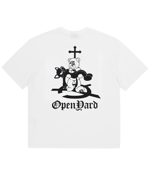 OY(オーワイ)の「『OY/オーワイ』PIETA ODOLLY T/オードリー ブラックキャット 猫グラフィック Tシャツ 半袖 カットソー(Tシャツ/カットソー・メンズ・ブラック/ホワイト・M/L)」の2枚目の写真