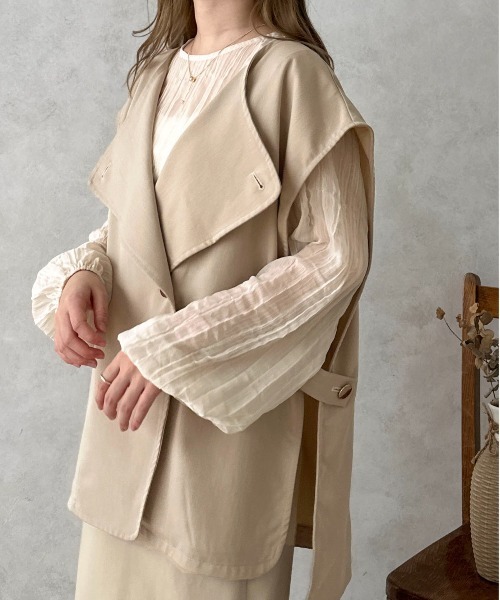 apres jour clair(アプレジュールクレア)の「【apres jour clair】クリンクルシアートップス【ZOZOTOWN限定アイテム】(シャツ/ブラウス・レディース・アイボリー/ピンクベージュ/ベージュ・フリー/X-LARGE)」の21枚目の写真